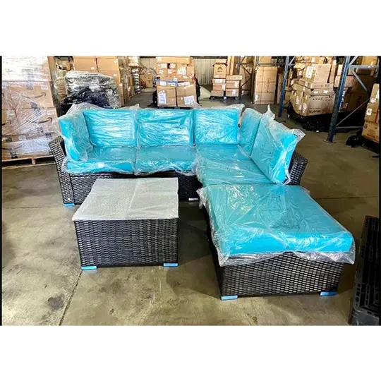 5 PATIO SET WICKER Modular Sofa