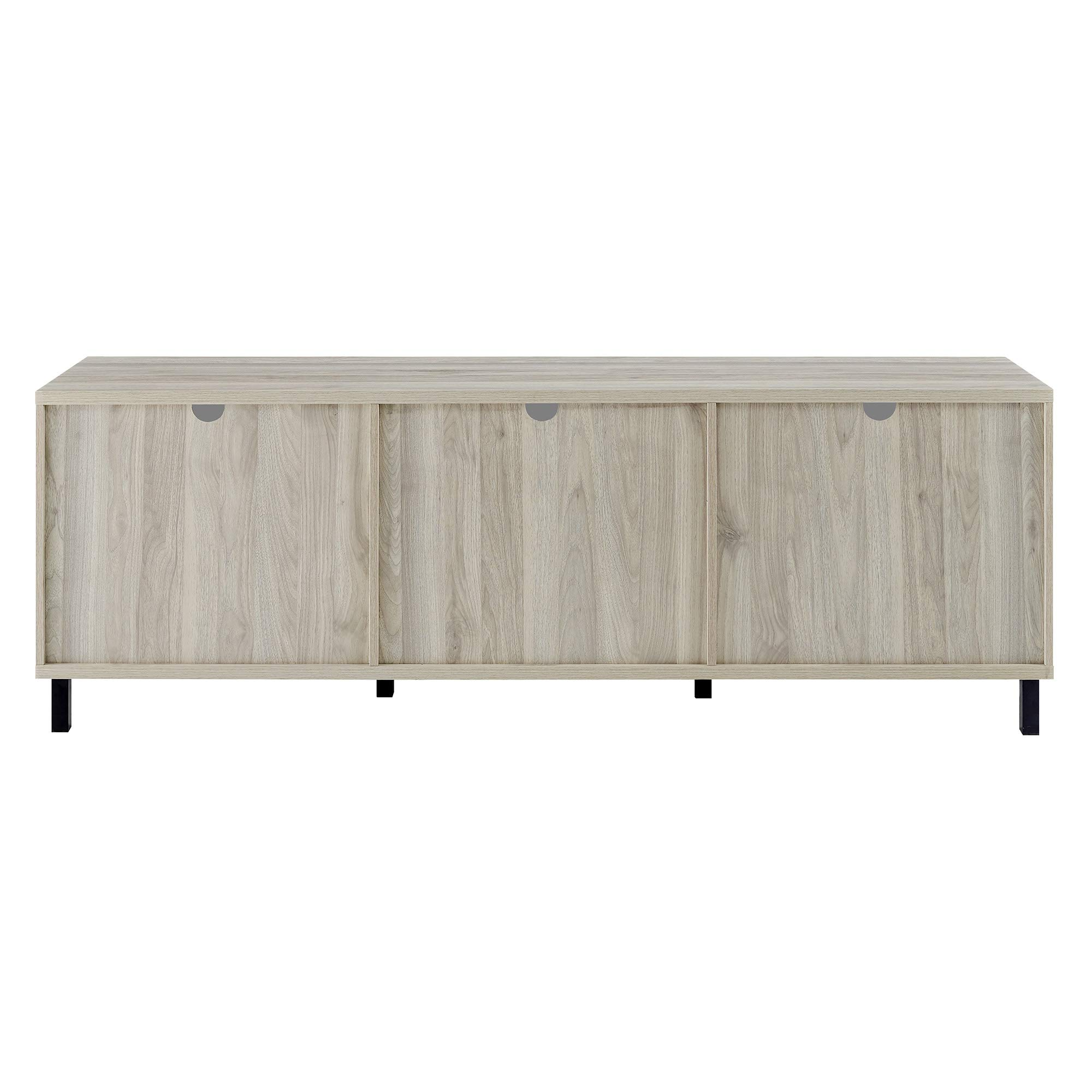 Modern Slatted Wood TV Stand for TV's up to 80