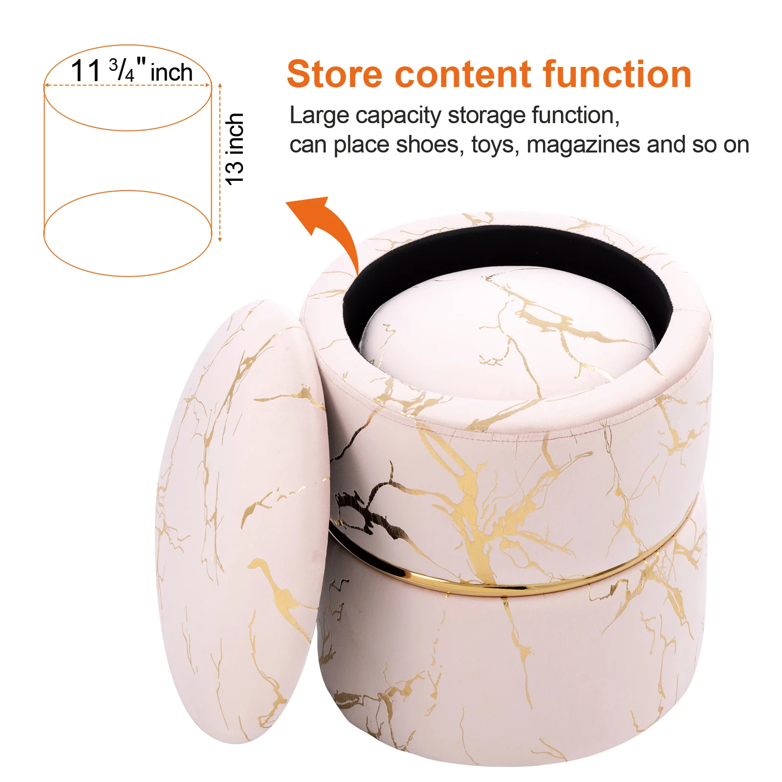 Lilly-Eve Upholstered Storage Ottoman