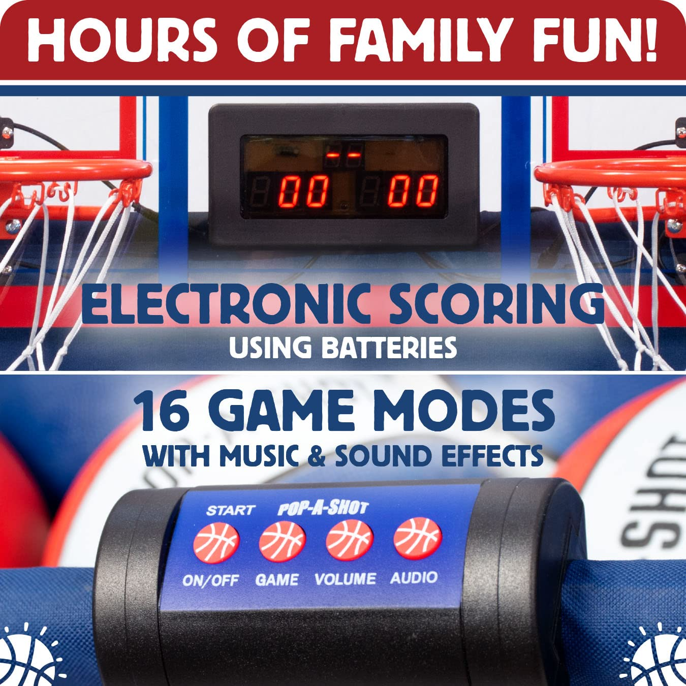 Dual Shot Basketball Arcade Game - 16 Different Games