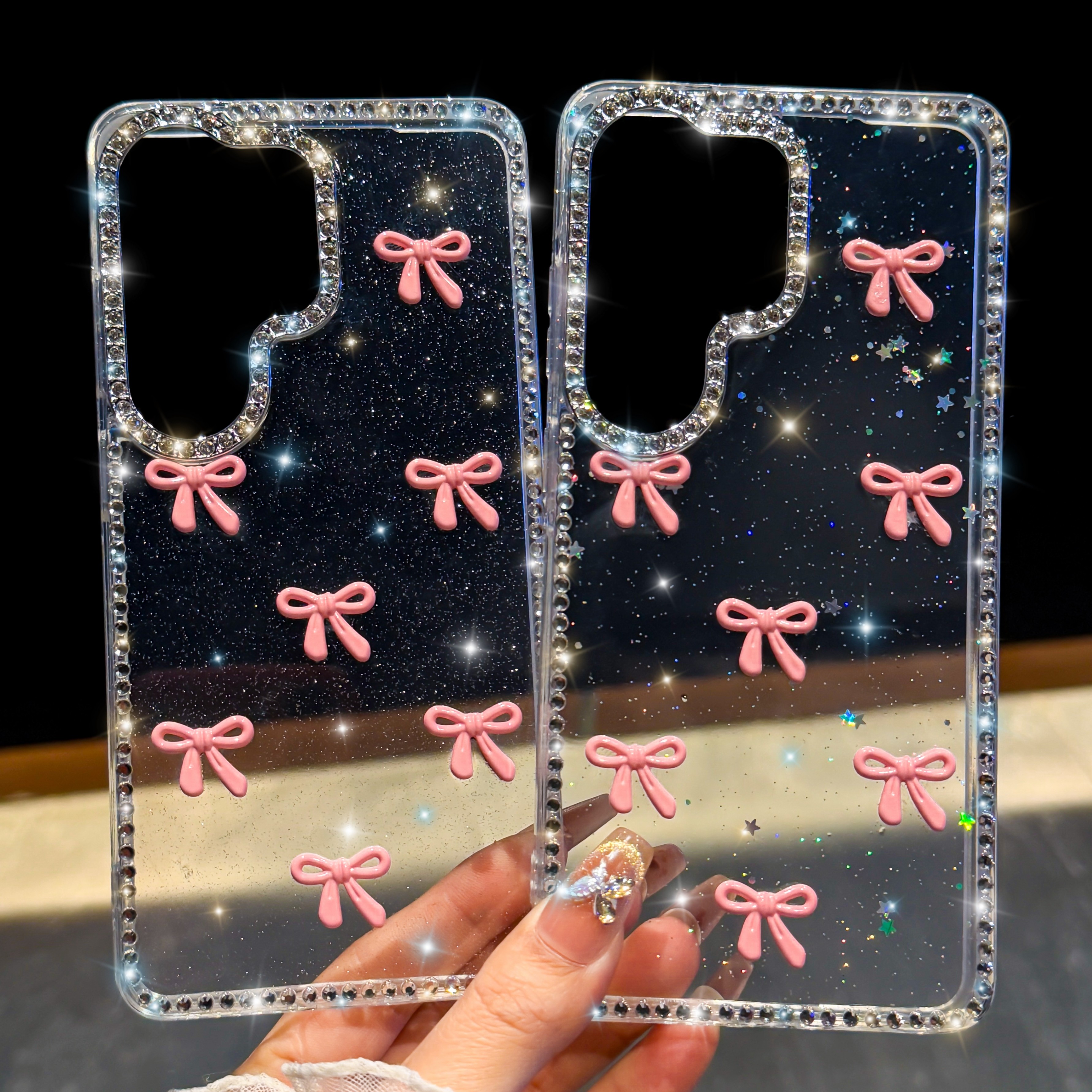 Galaxy A56 Protective Case Glitter - back view