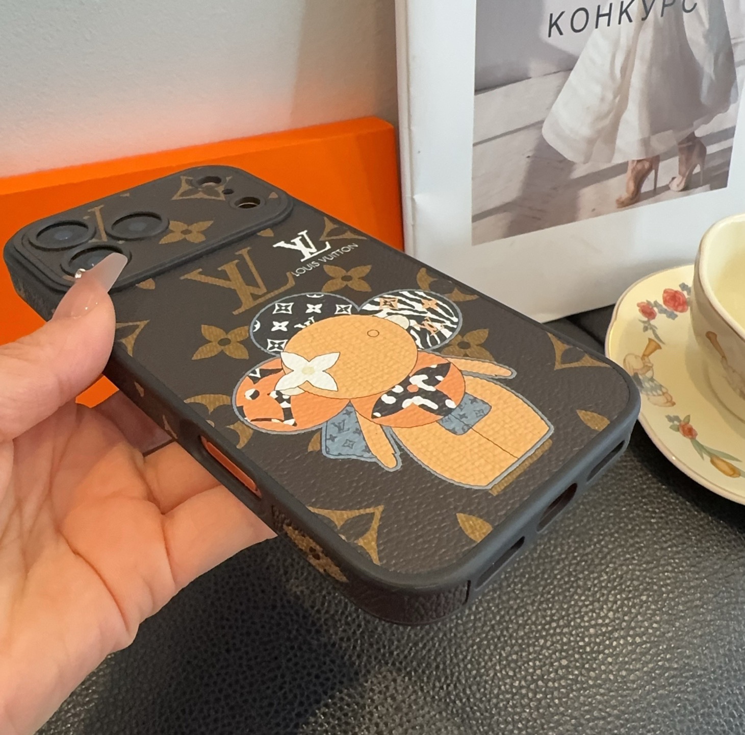 Louis Vuitton Monogram Cartoon Vivienne Doll Luxury Phone Case