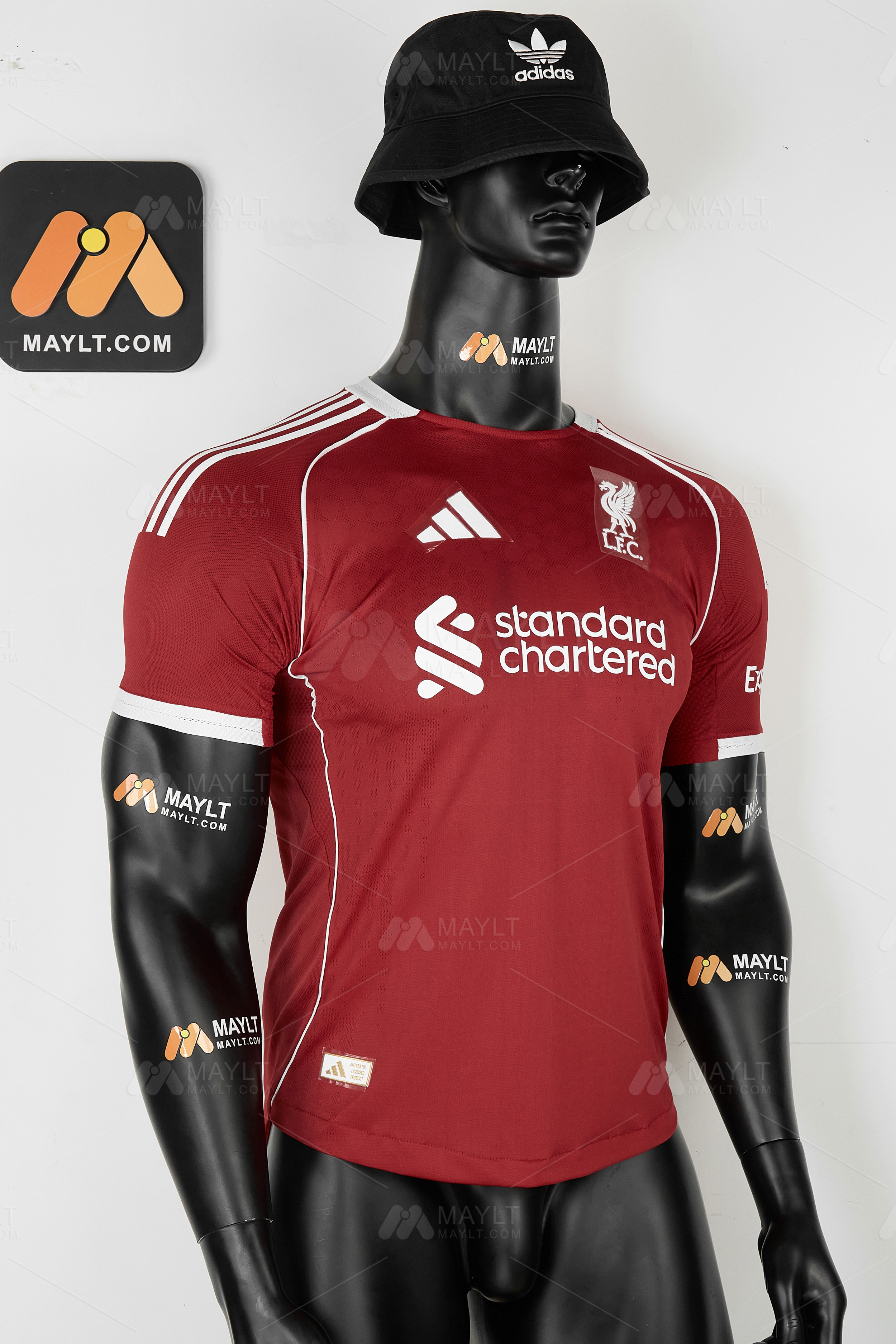 2025/26 Liverpool Adidas Home Soccer Jersey CB PRL MN