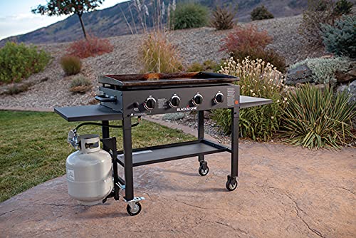 Blackstone 36 Inch Gas Griddle Cooking Station 4 Burner Flat