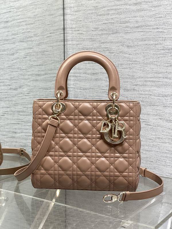 Lady Dior Bag Medium Blush Pink