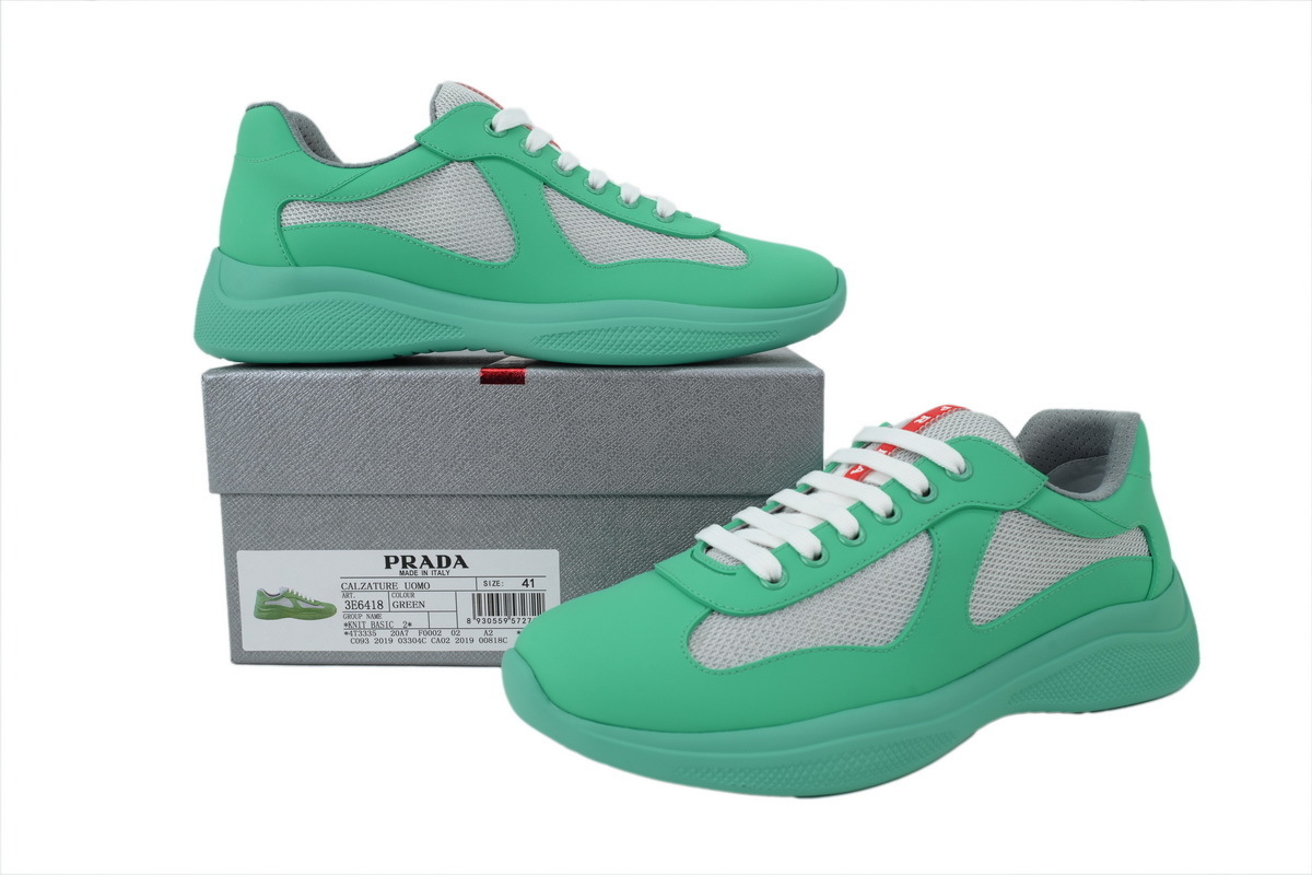 Prada America's Cup Sneakers Green