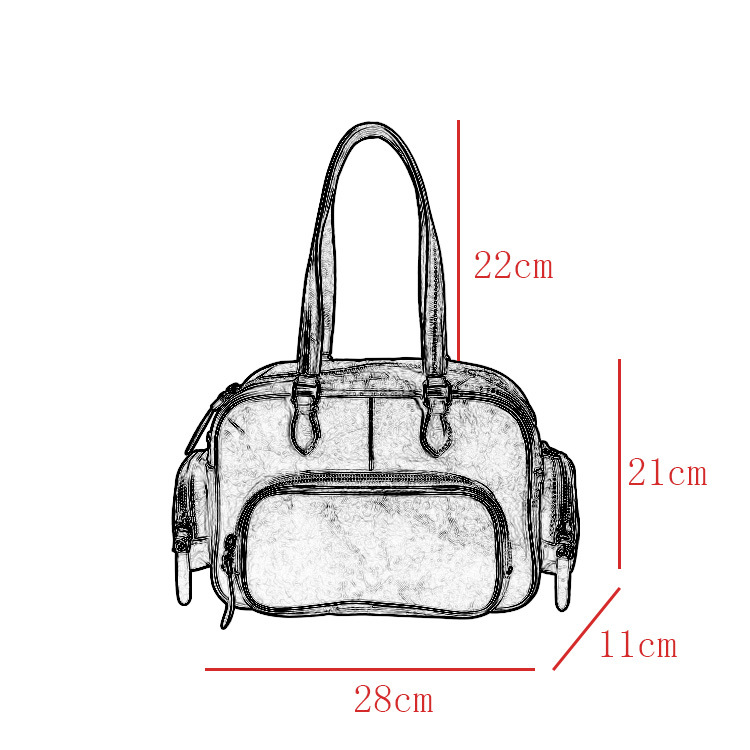 Multi-Pocket Leather Satchel