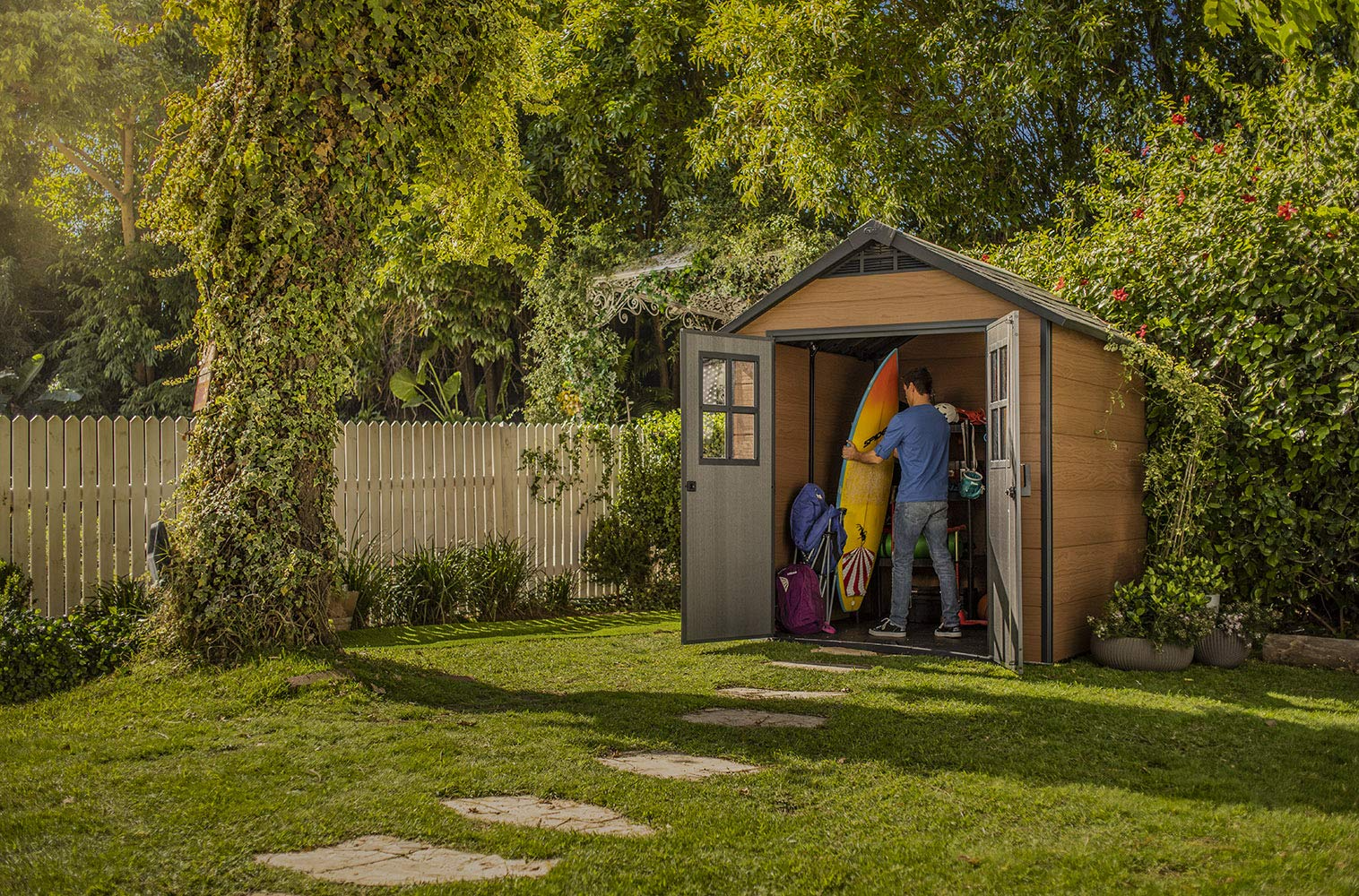 7.5×7 Large Resin Storage Shed Kit