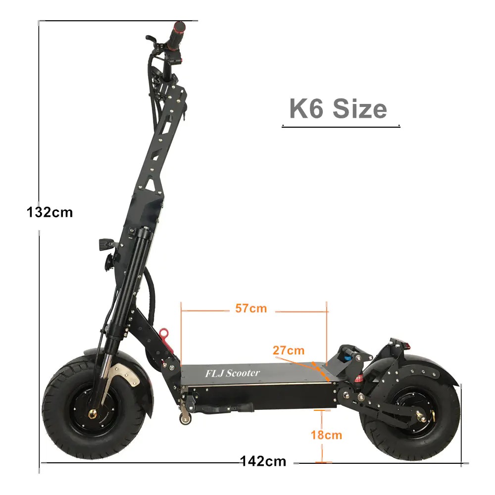 90-150KMFLJ Upgraded Version 13 Inch Wheels 60V 6000W E Scooter