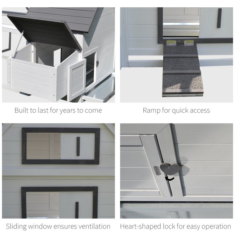 Camas Chicken Coop with Chicken Run For Up To 3 Chickens