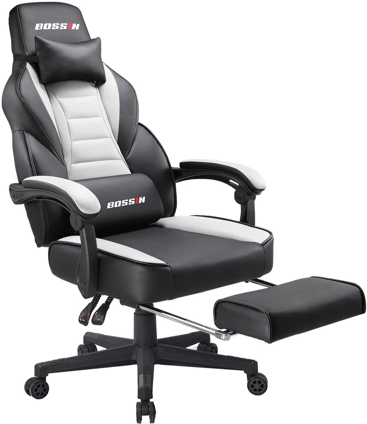 Racing Style Large Size High-Back PU Leather Gaming Chair