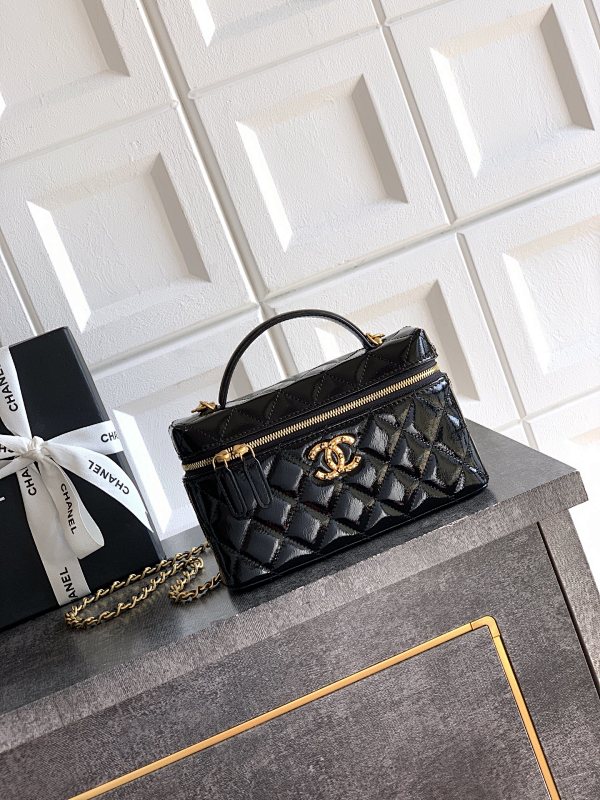 Chanel Black Vanity Case