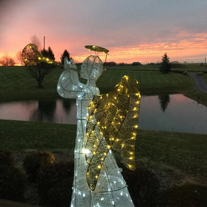 Crystal Angel Lighted Display