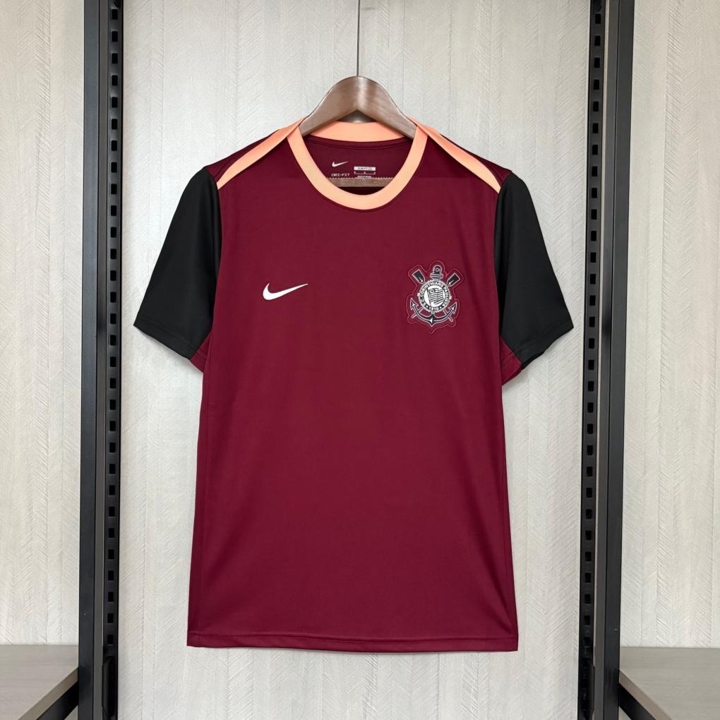 Masculino 26/27 Corinthians Maroon Jersey S-4XL Fan Version