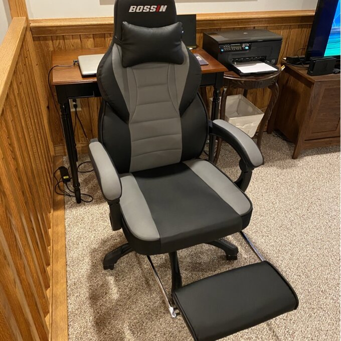 Racing Style Large Size High-Back PU Leather Gaming Chair