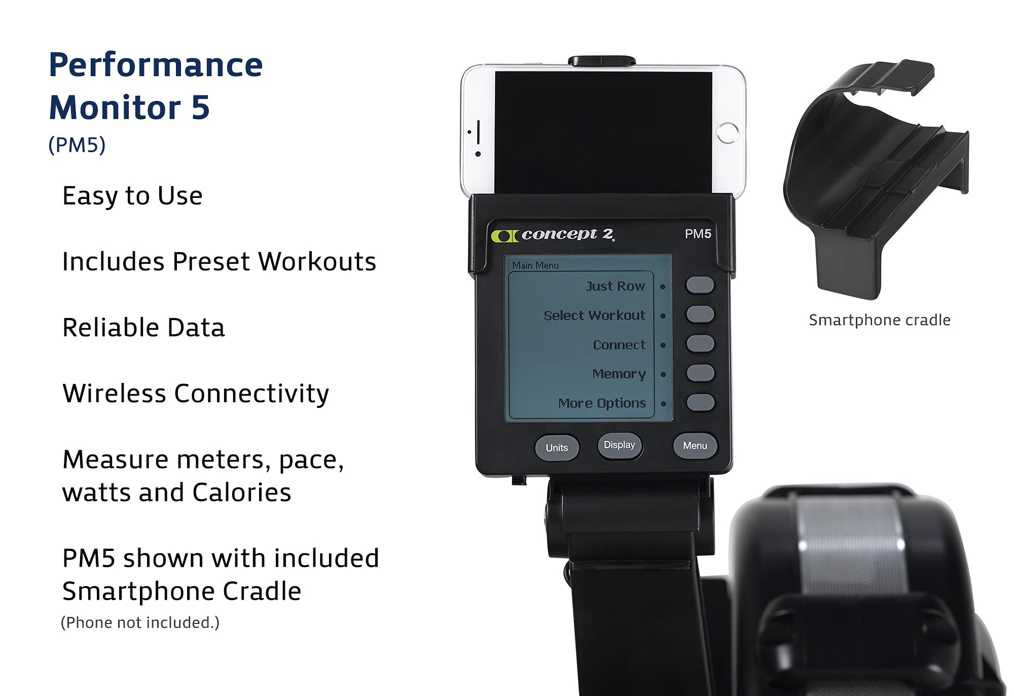 Model D Indoor Rowing Machine with PM5 Performance Monitor