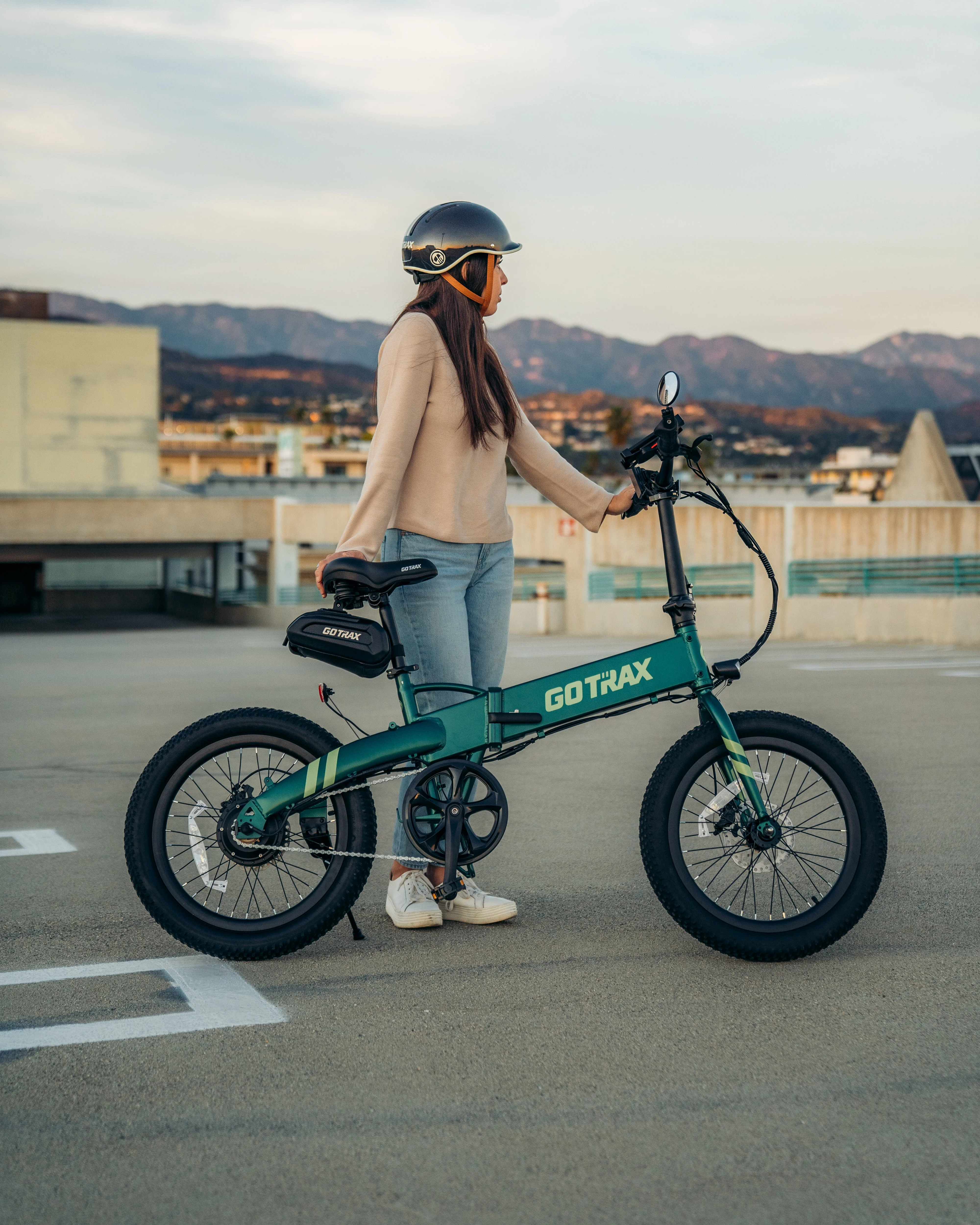 GOTRAX F1V2 20in Folding Electric Bike, 48V 10.4Ah, Black