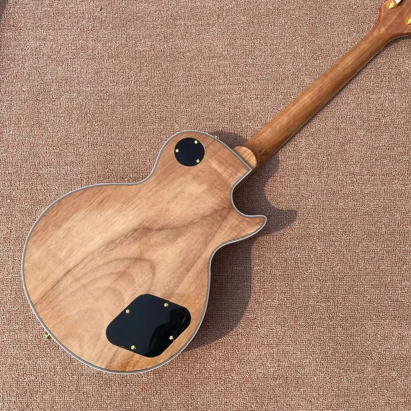 Left Hand Electric Guitar, Nature Flame Maple Top, Rosewood Fingerboard
