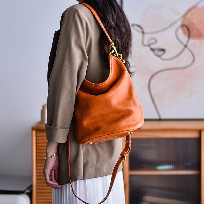 Soft Leather Hobo Bag