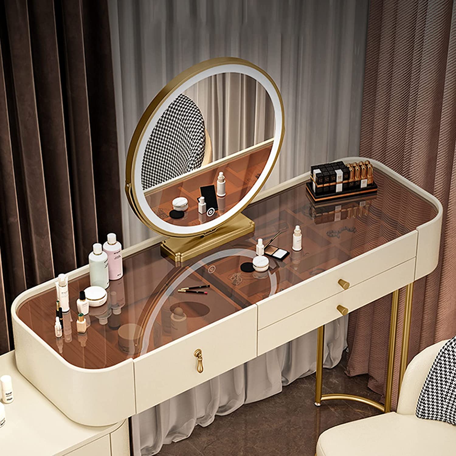 Nordic Dressing Table with Mirror