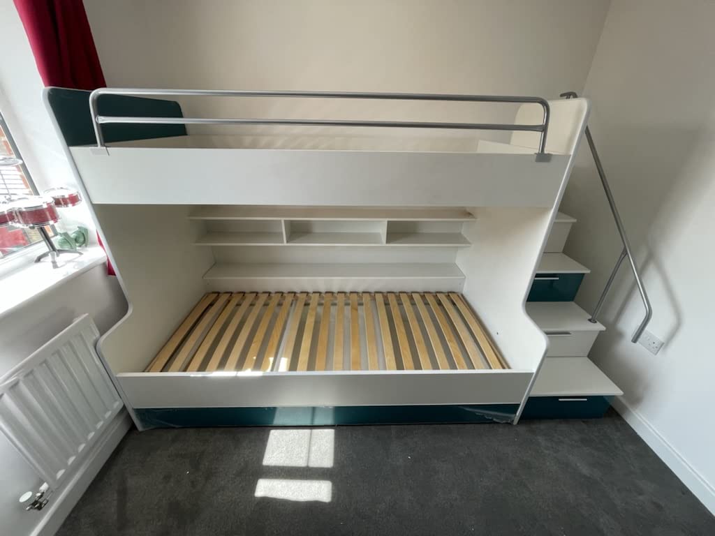 Bunk Bed Cabin Bed Storage High Sleeper Bed Mattresses Included
