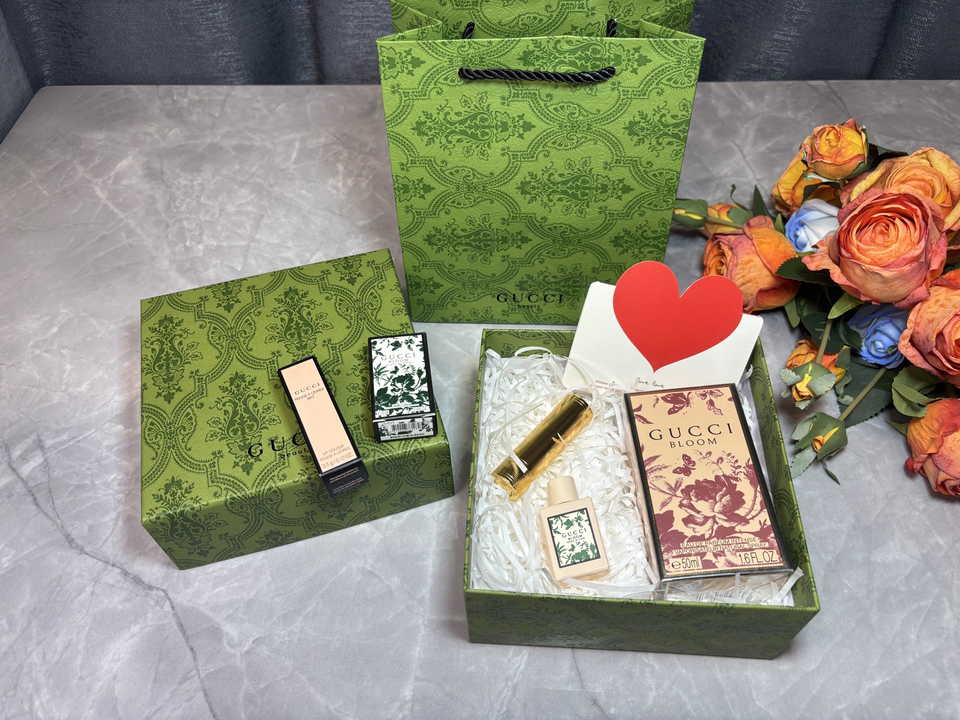 Gucci 3-Piece Lipstick & Perfume Gift Set