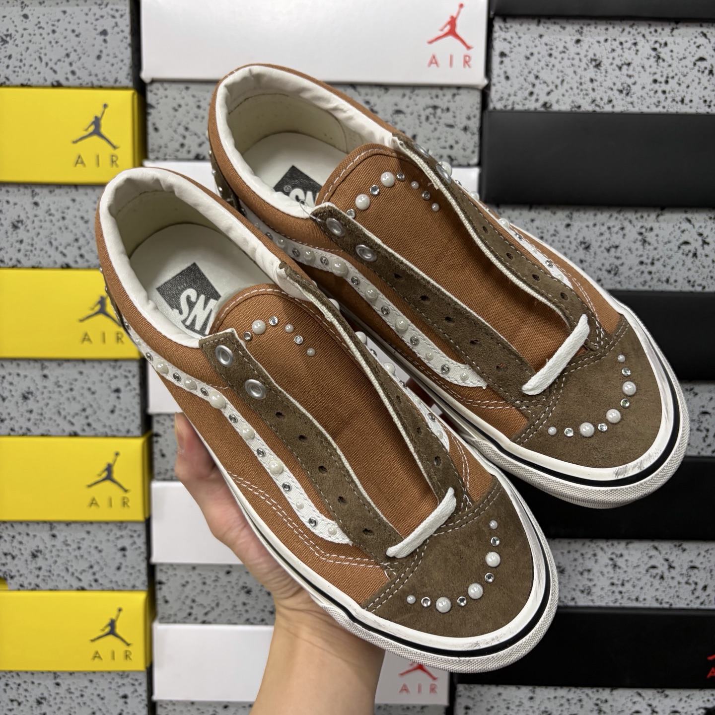 Vans Old Skool Tan Brown Vintage Pearl