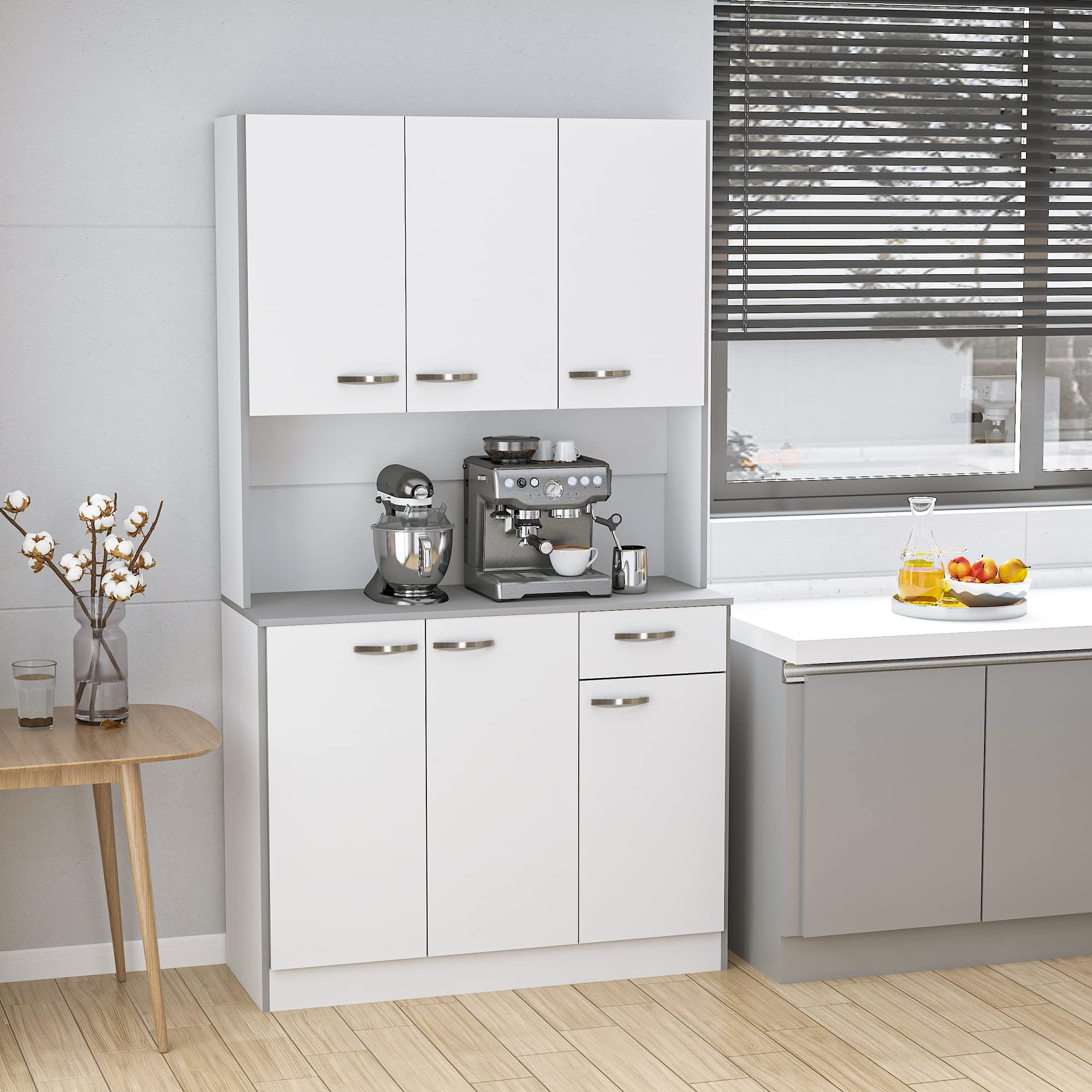 Freestanding Buffet with Hutch