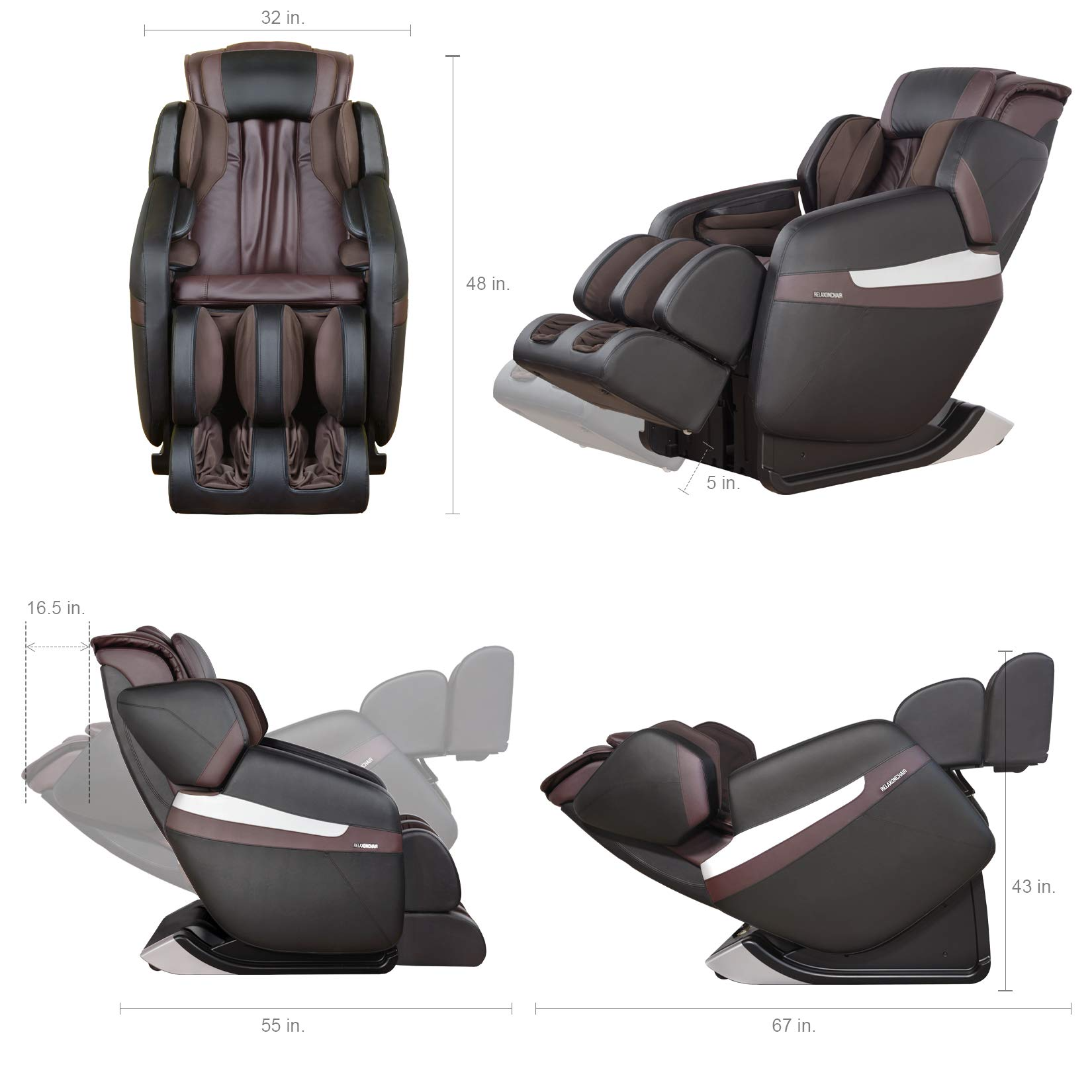 Full Body Zero Gravity Shiatsu Massage Chair with Built-in Heat