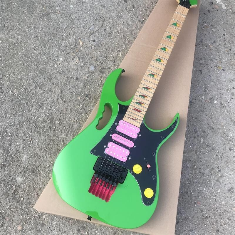 Hot Sale Guitar New Green 6-String Electric Guitar Pink Pickups Free Shipping