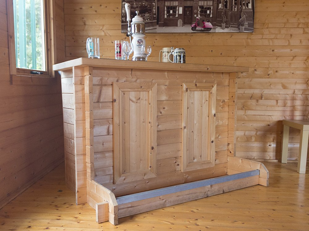 Bar Counter Man Cave Home Bar Party Lounge Wood Summer Garden