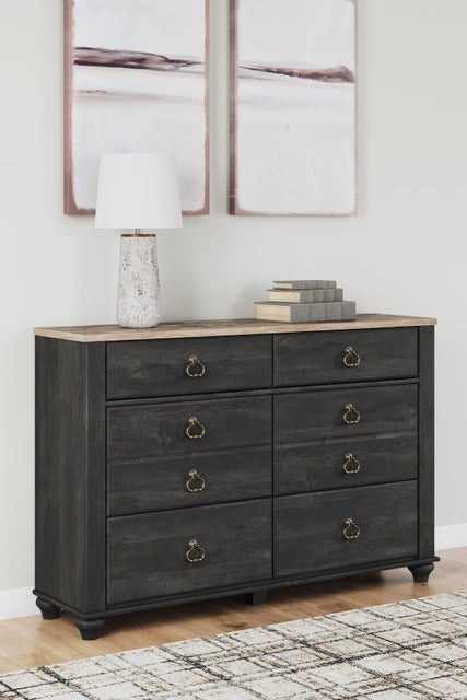 Willowton / Nanforth 6 Drawer Dresser
