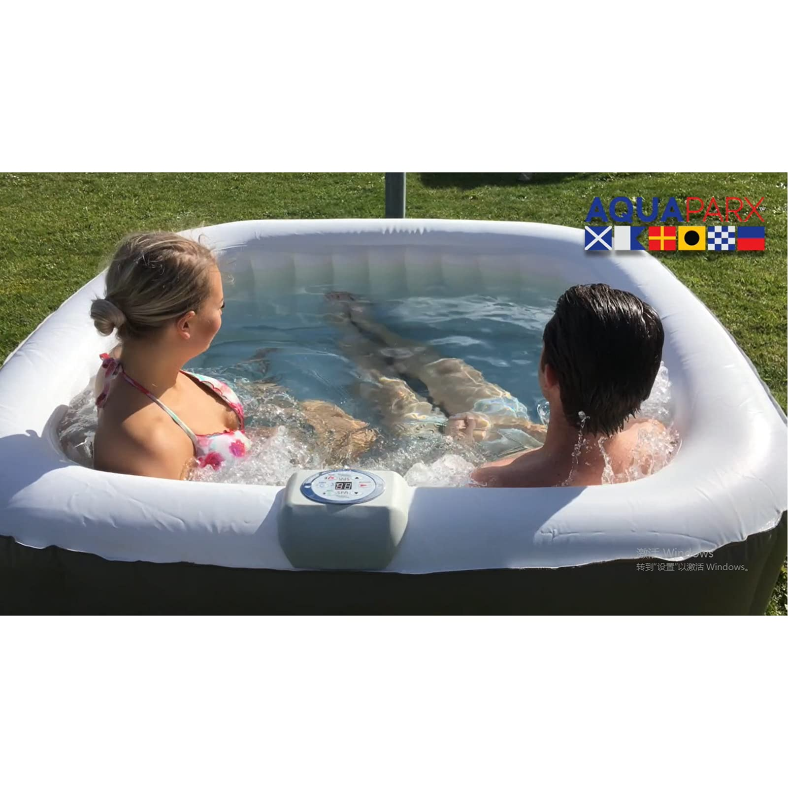 Portable Hot Tub Air Jet Spa 2-3 Person Inflatable Hot Tub Spa