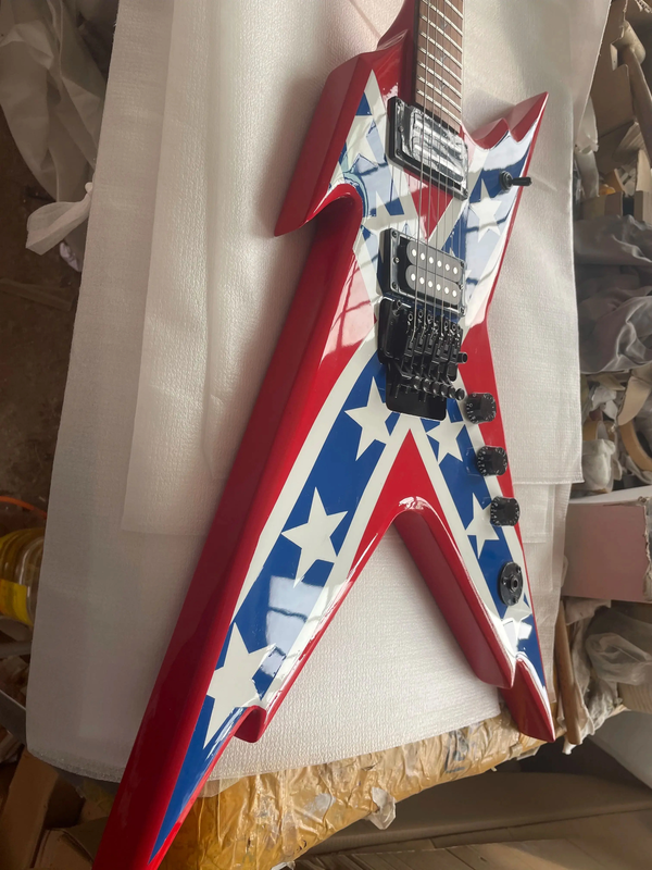 NEW Dimebag Rebel Electric Guitar Red Transparent