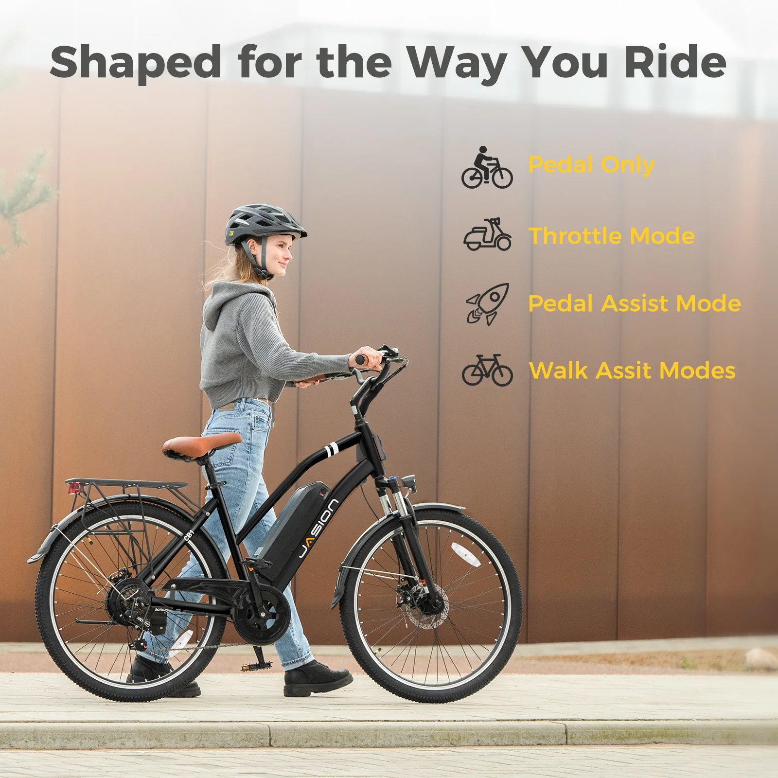 Jasion CB1 26in Electric Cruiser Bike, 500W, 450Wh