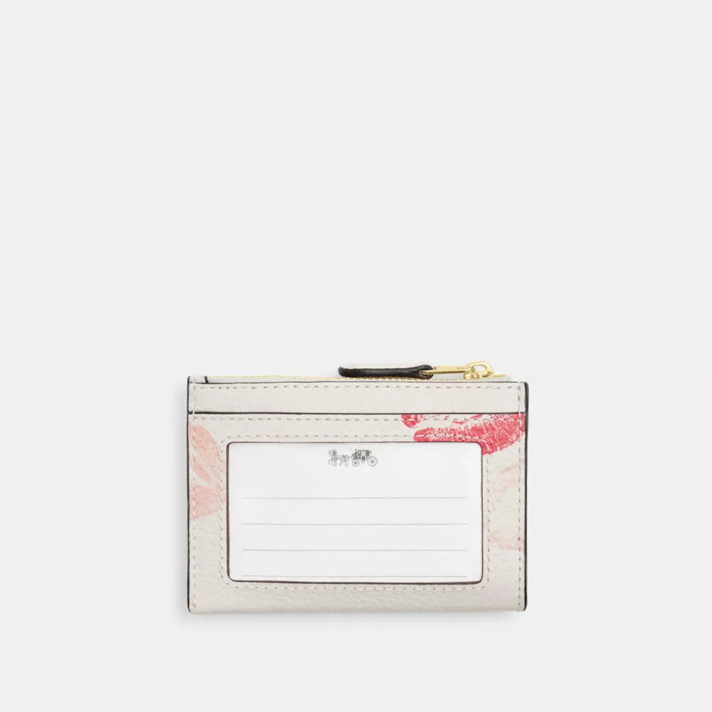 Mini Id Skinny Case With Lips Print