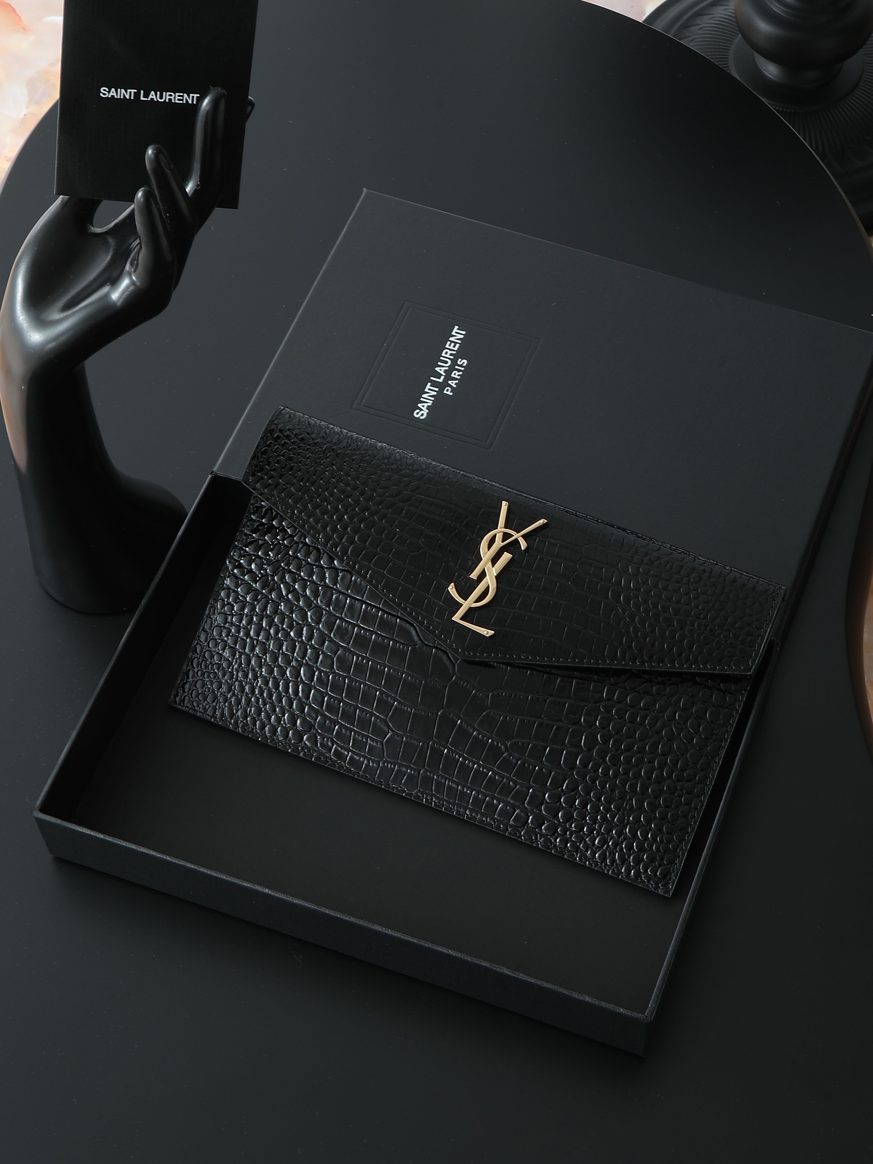 YSL Cassandre Envelope Clutch