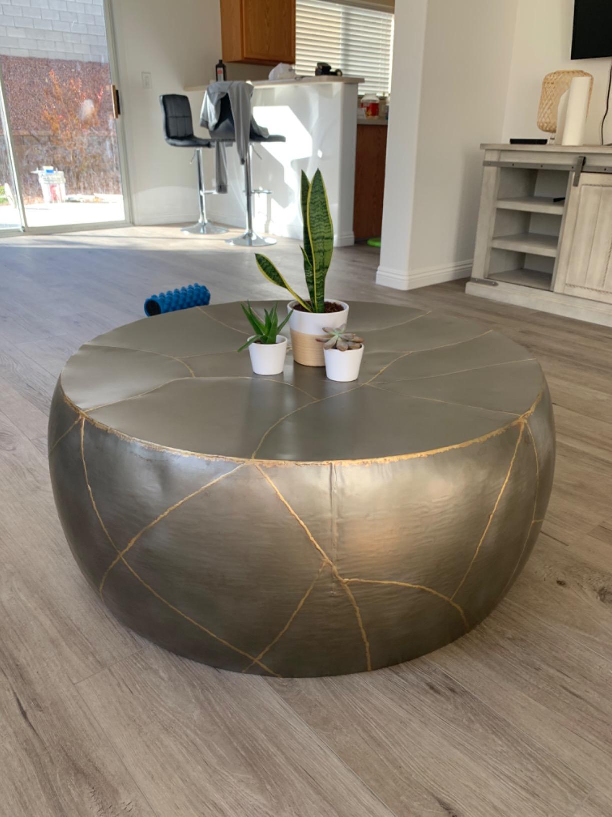 Home Collection Vernice Silver Coffee Table