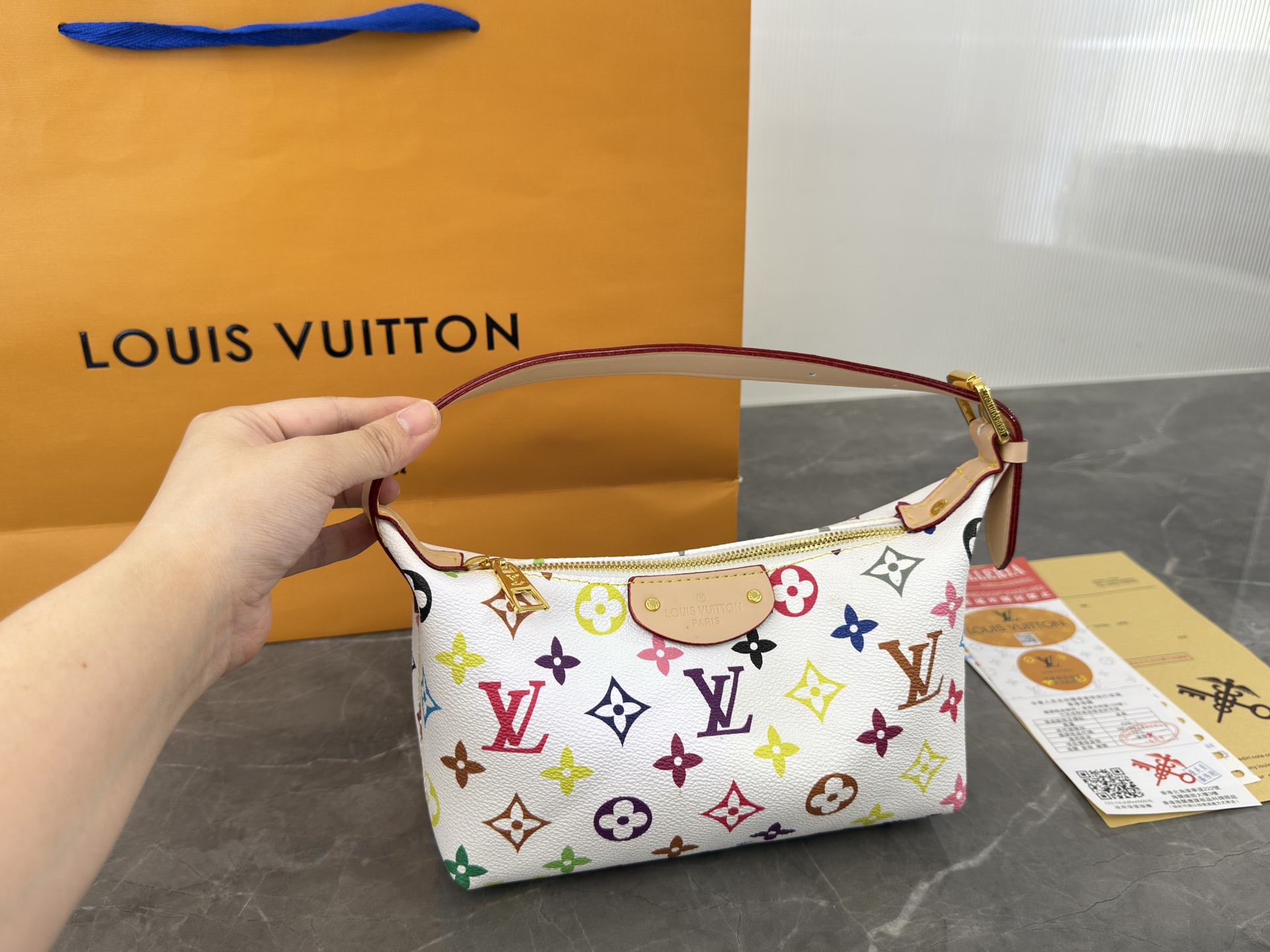 LV denim handbag