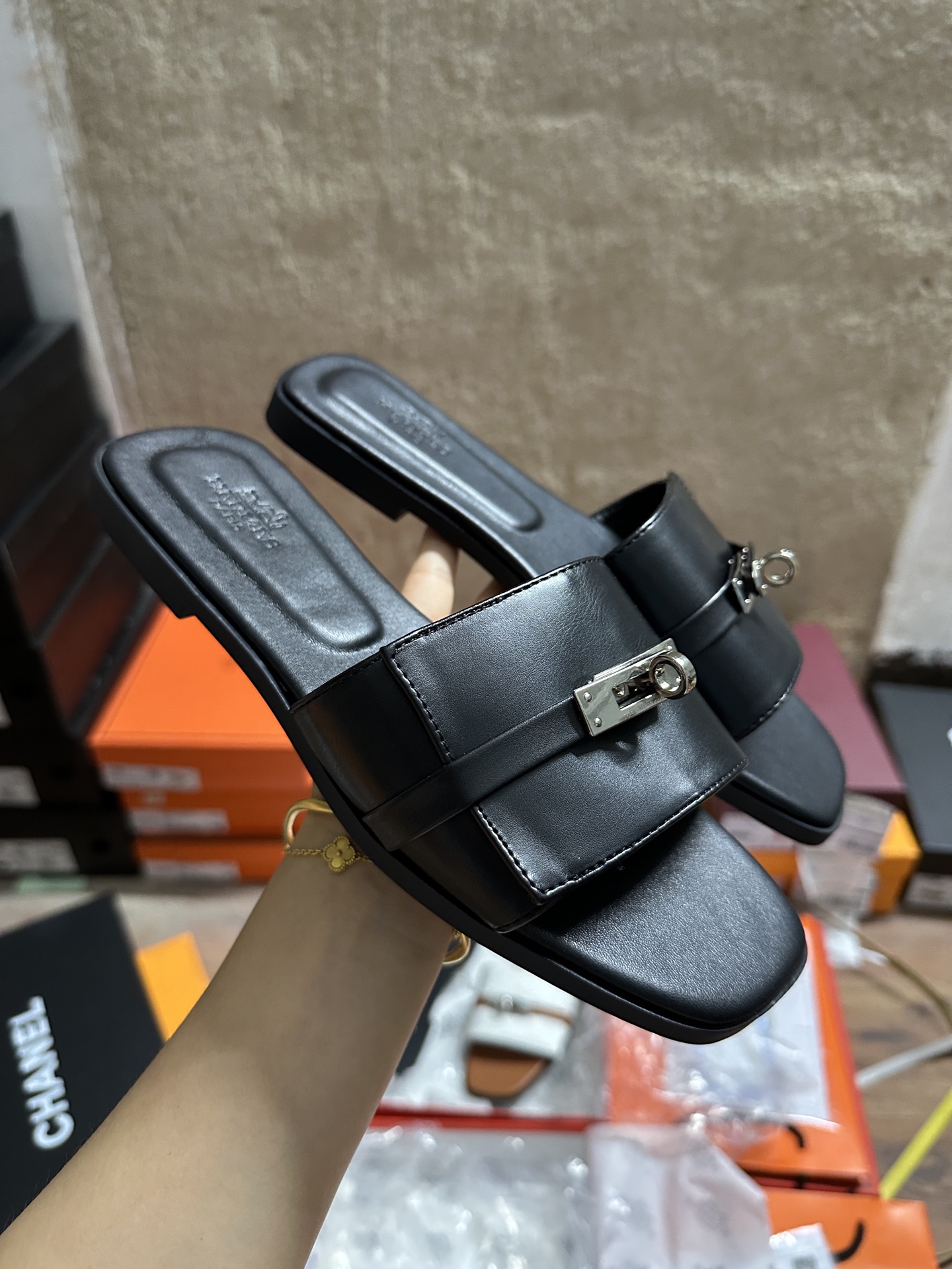 Hermès Kelly Buckle Flat Slides - Clearance