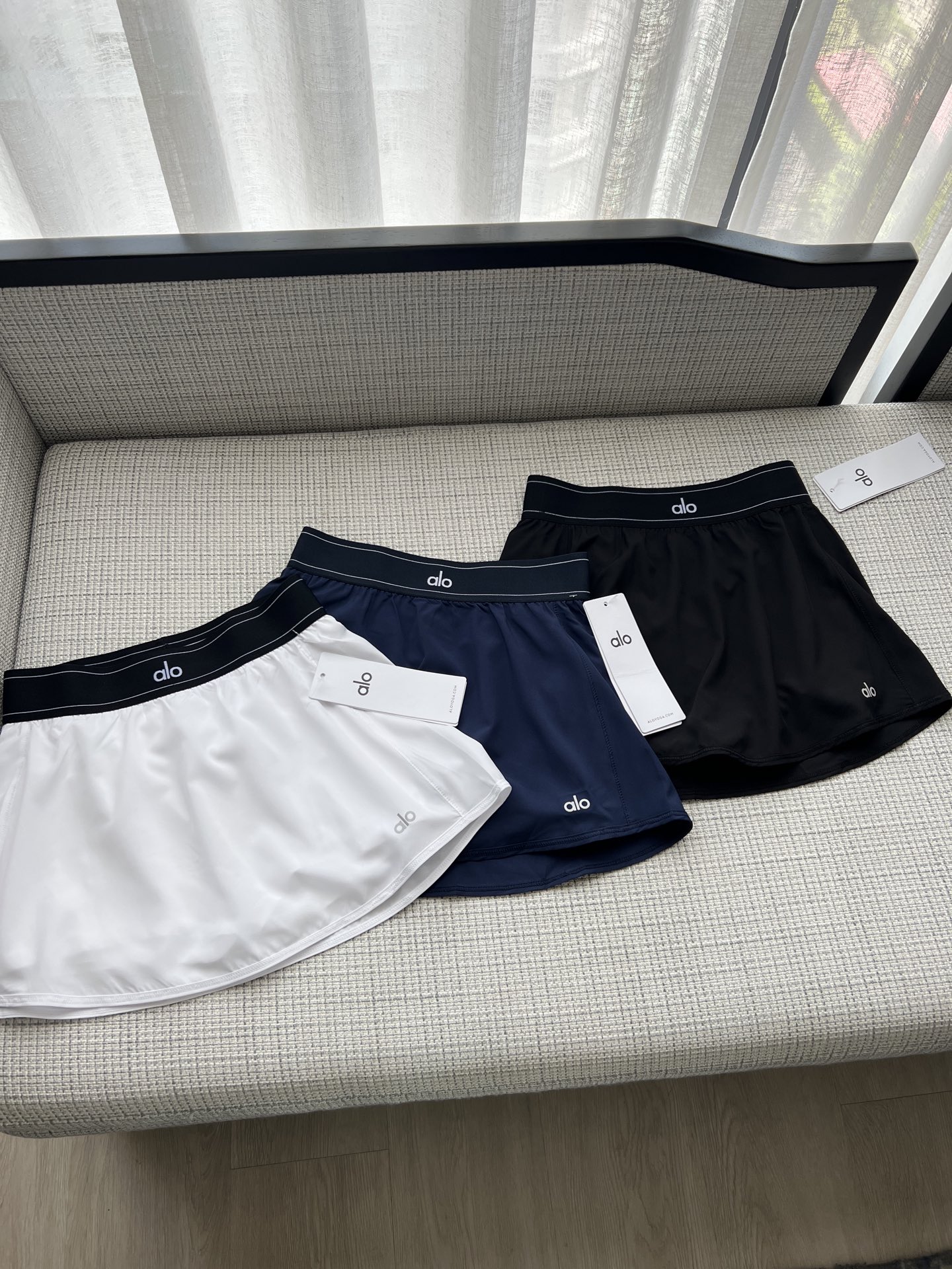 Alo Yoga Match Point High Waist Tennis Skort with Pocket Liner