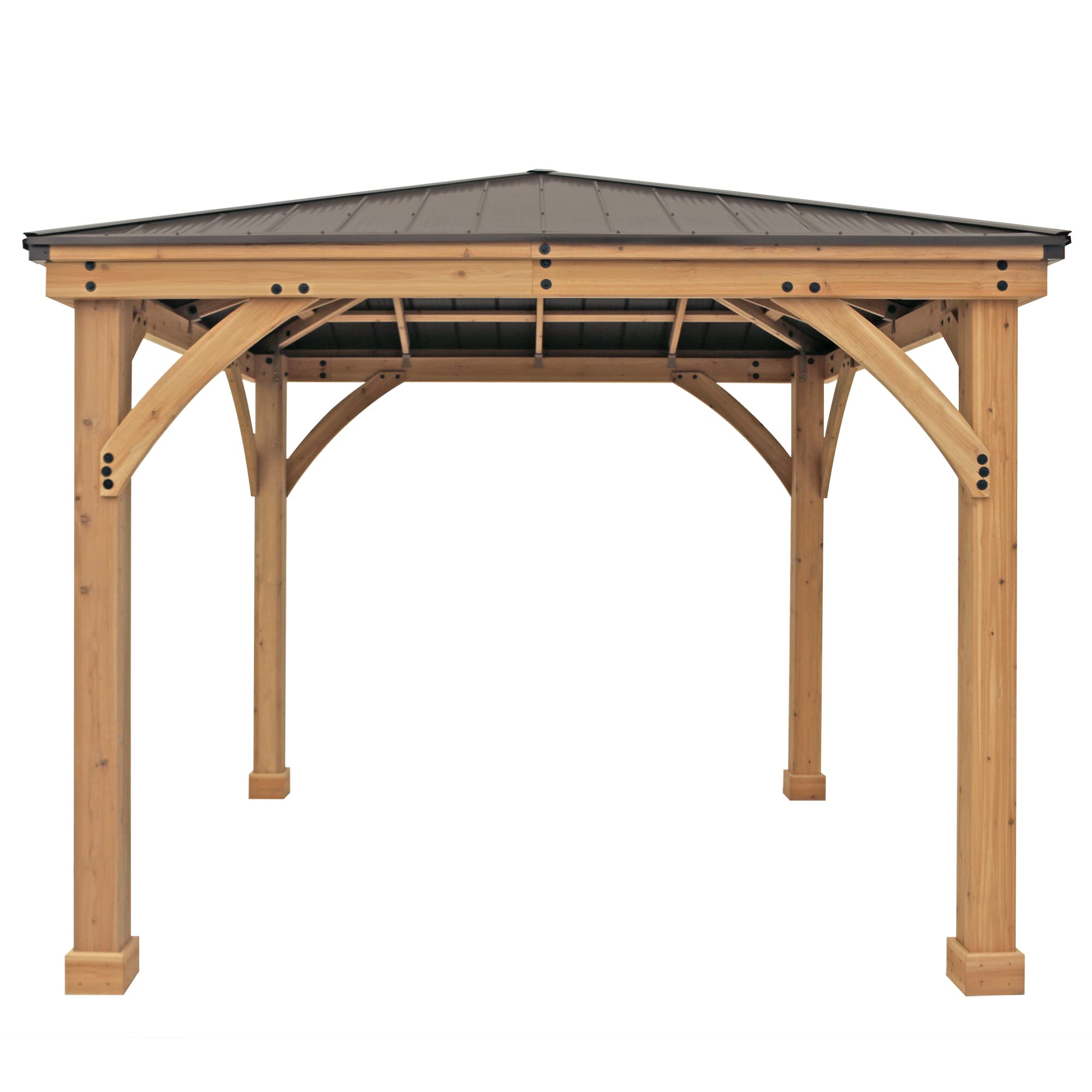 Meridian 10x10 Solid Wood Patio Gazebo