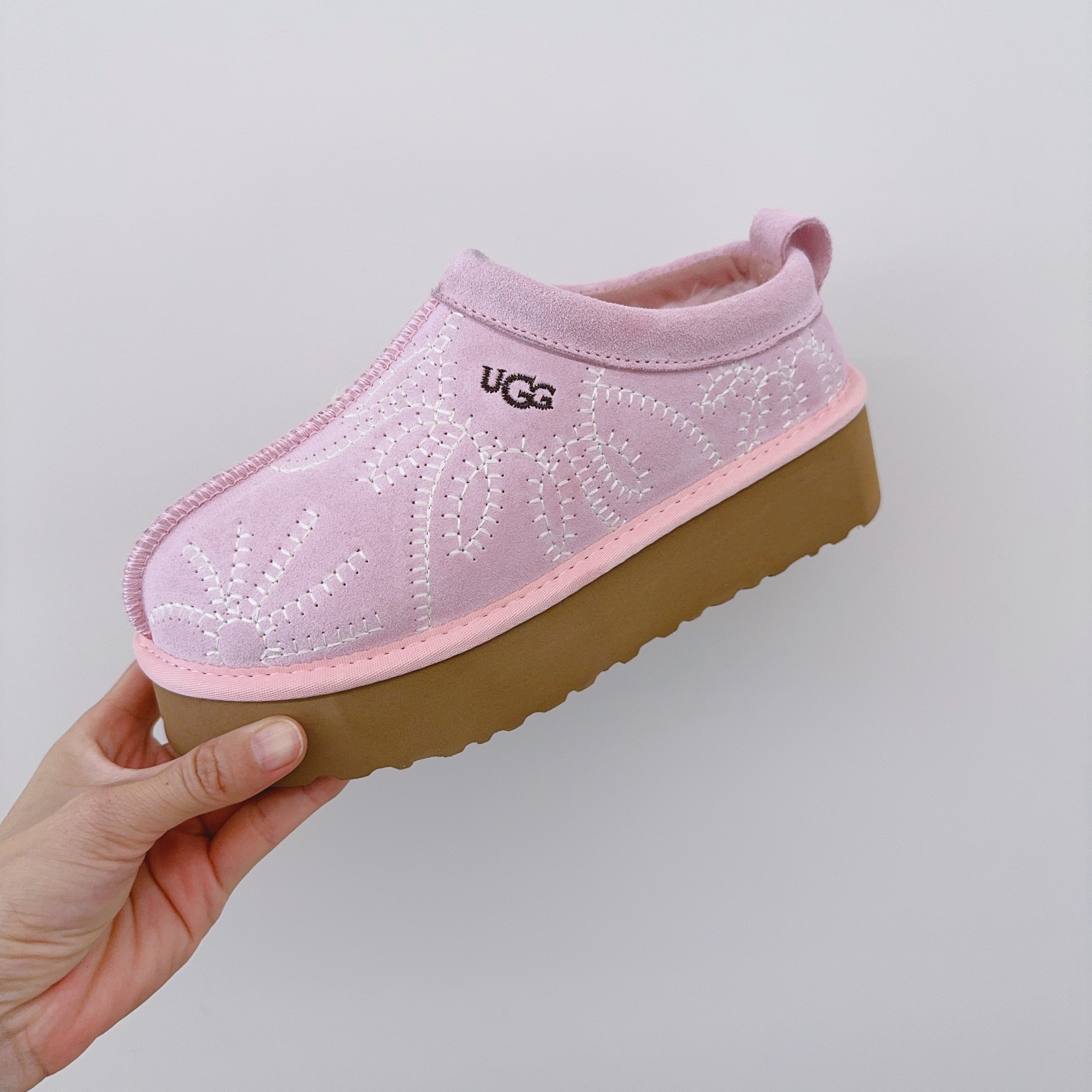 Embroidered Palm Tree Platform