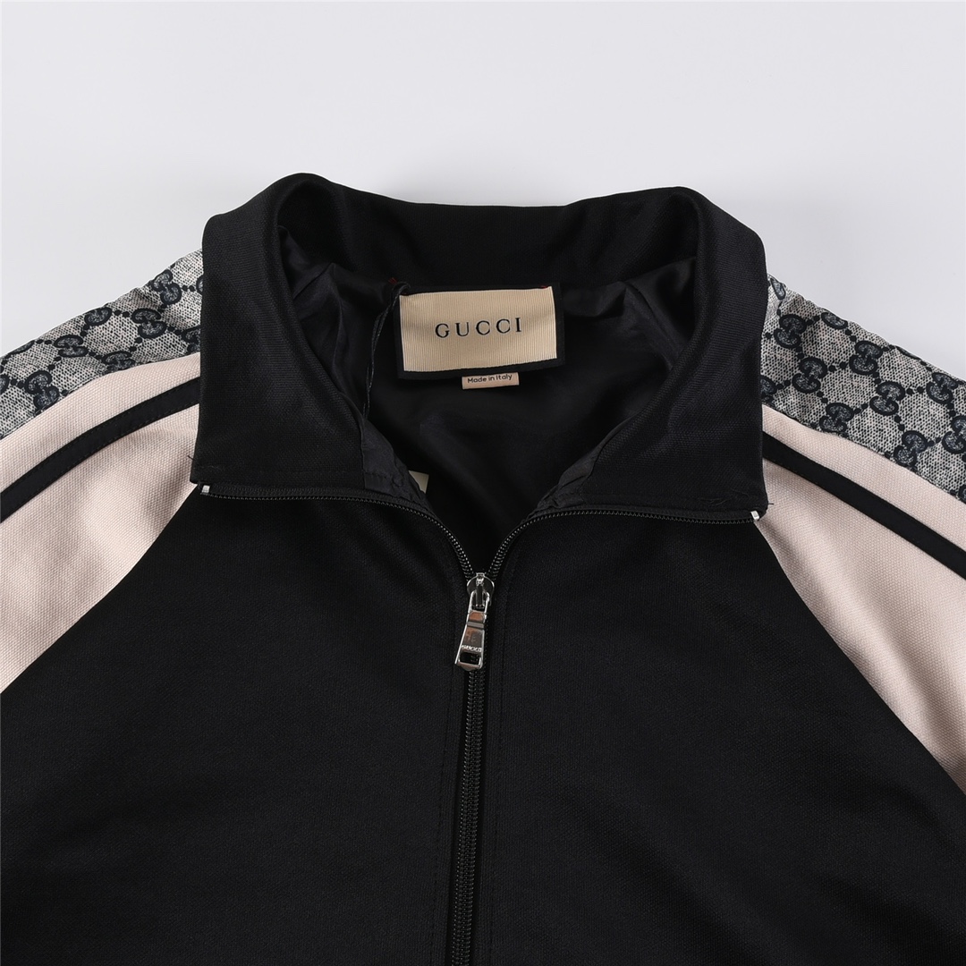 Gucci GG‑striped jersey track jacket