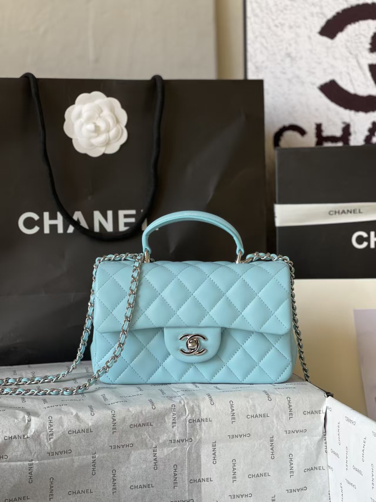 High quality Chanel CF sheepskin shoulder bag