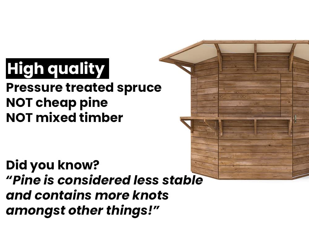 Outdoor Bar Shed - The Hangover Corner Garden Bar | 2x2 m