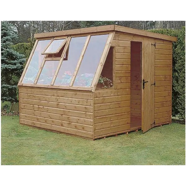 12 x 8 ft Garden Storage Shed Double Door Wooden Potting Shed