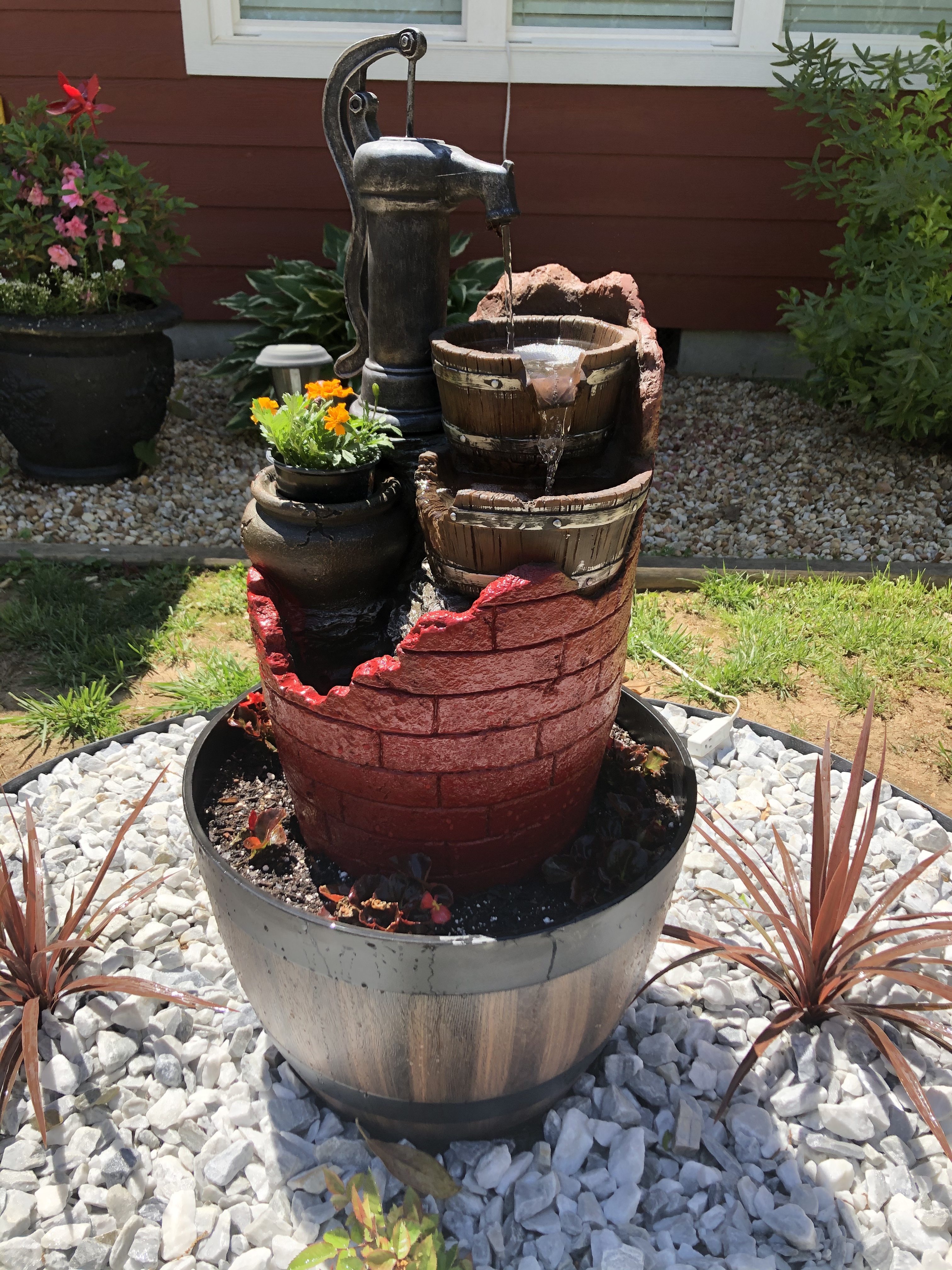 Jeco Glenville Water Pump Cascading Water Fountain