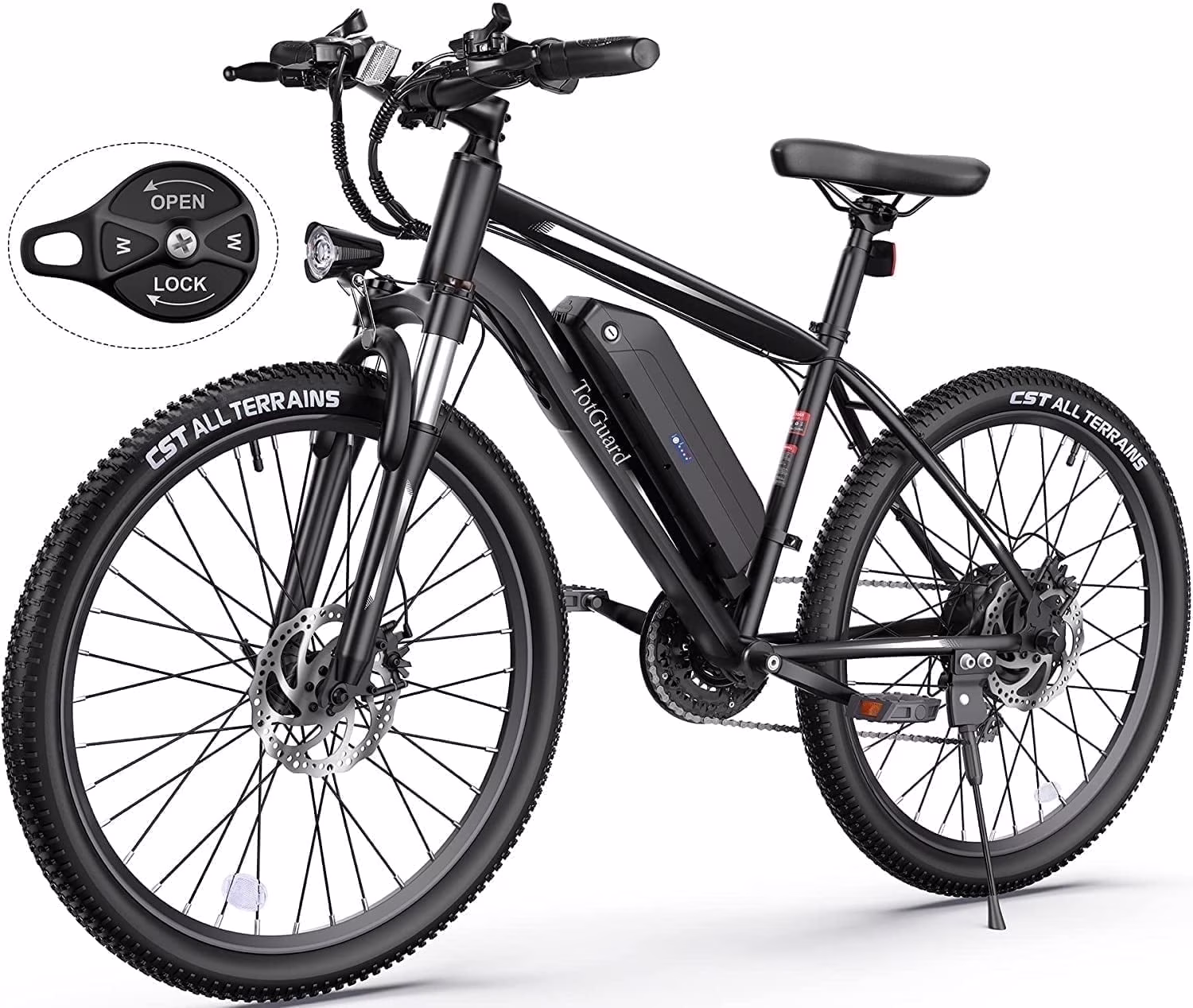 TotGuard 27.5in Electric Mountain Bike, 500W, 48V 10Ah