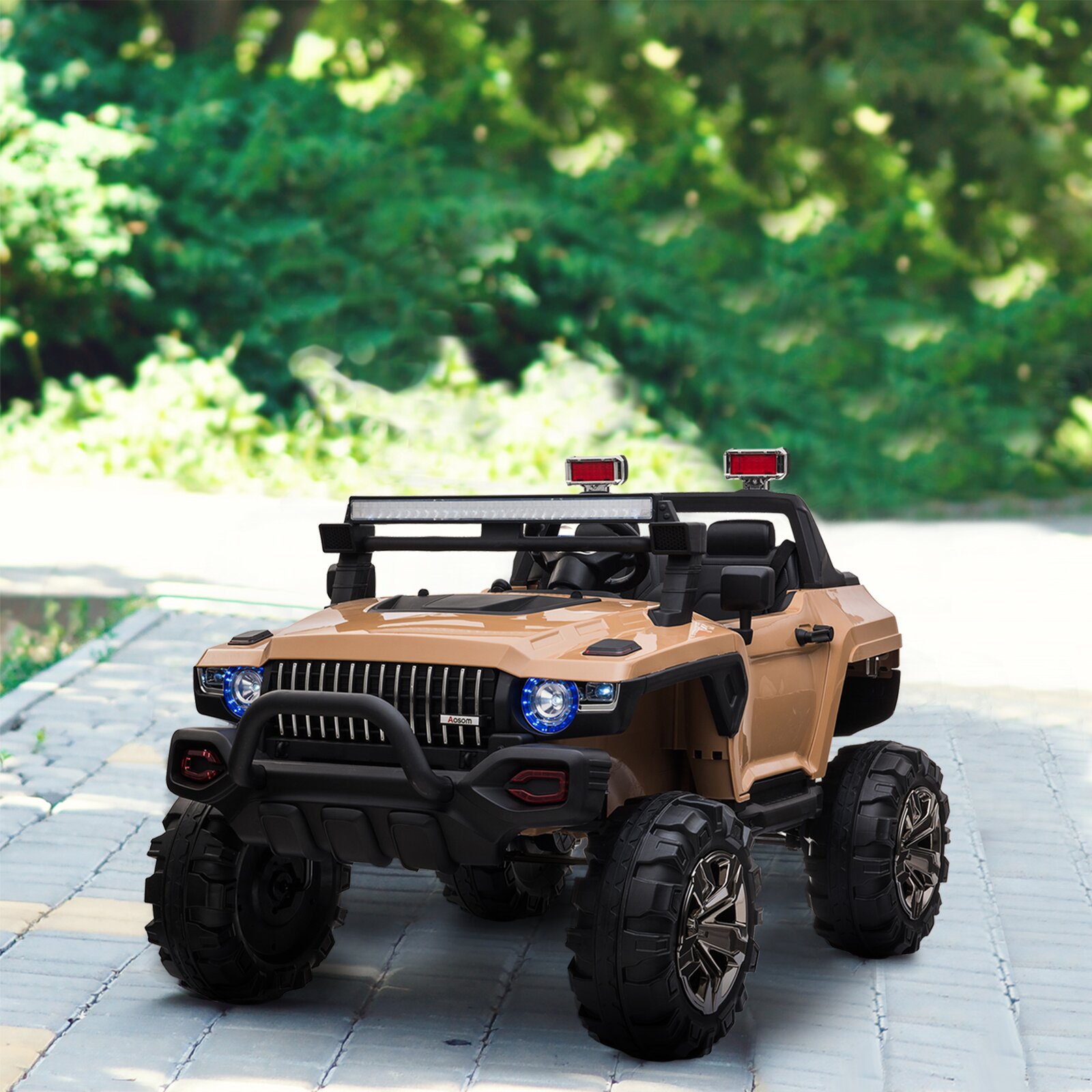 2-Seater Electric Ride on Police Car SUV Truck Toy